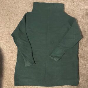 Free People Green Cowl Neck Sweater with Long Sleeves